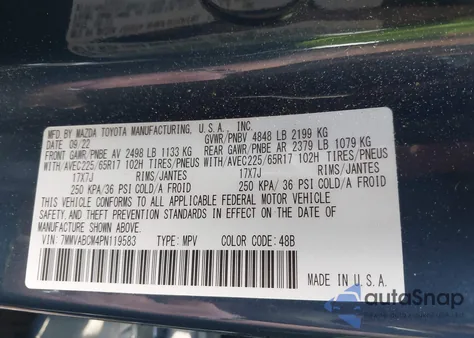 2023 Mazda Cx-50 2.5 S Preferred Plus из США, поврежденный, VIN 7MMVABCM4PN119583